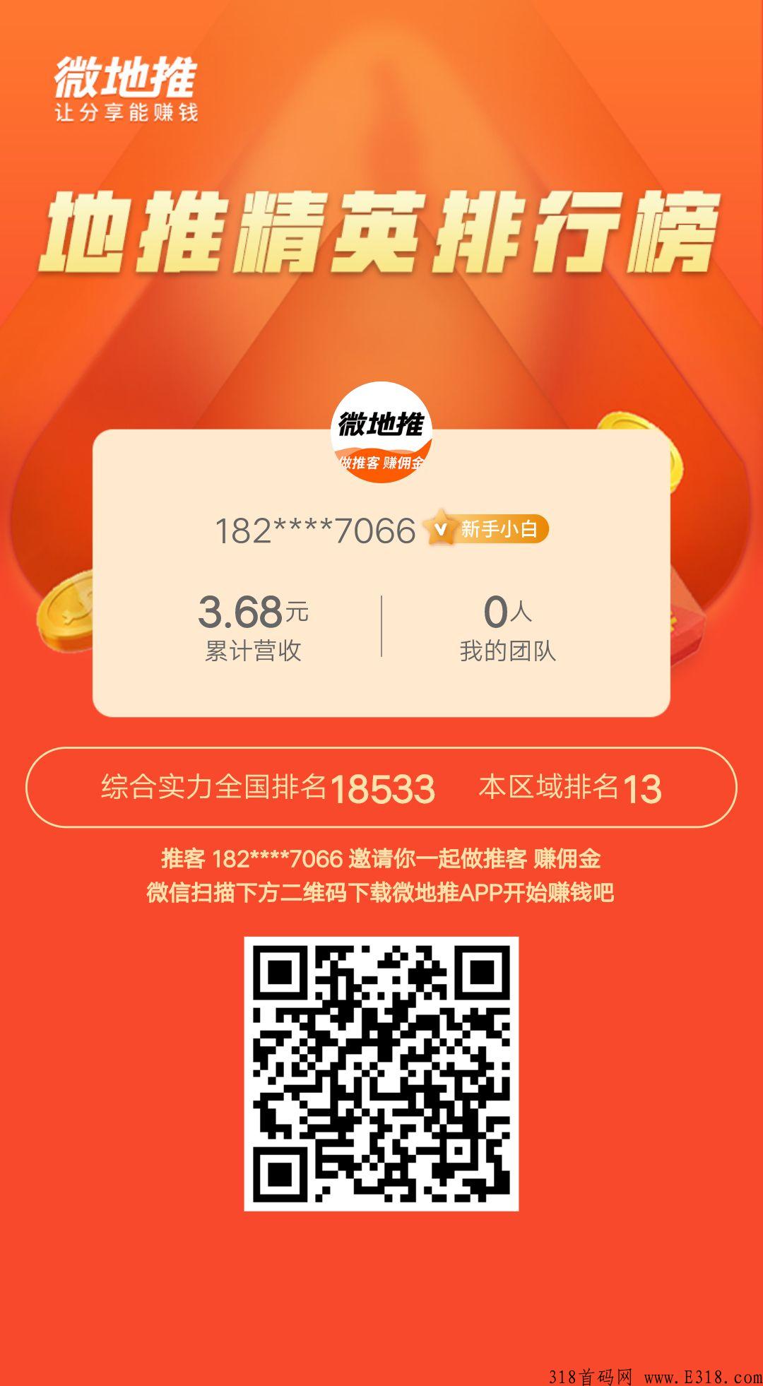 微地推app软件高佣金推广，用户可以随时随地通过手机下载app赚钱_首码项目网