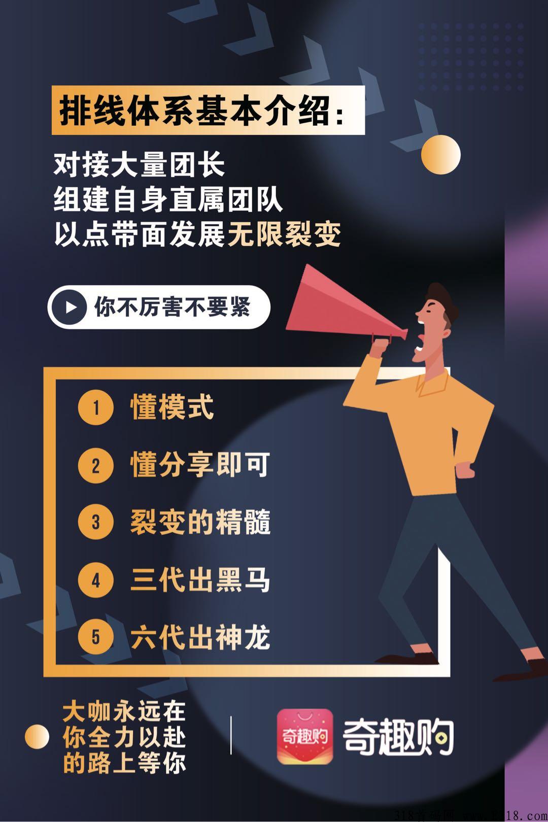 奇趣购正式上线，首码项目，颠覆一切实力公司，团队对接中，扶持置顶_首码项目网