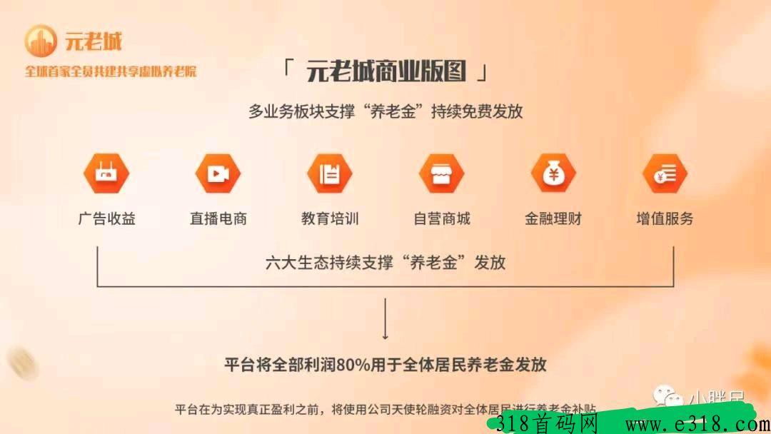 元老城，首创养老金模式，紧跟Web3未来一片蓝海